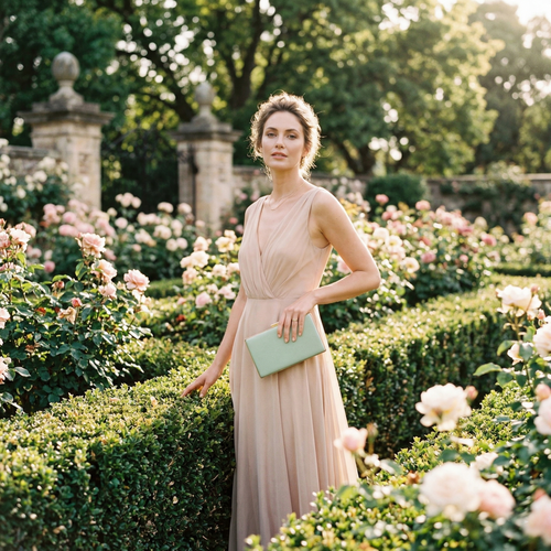Amelia: The Mint Luxe Frame Clutch