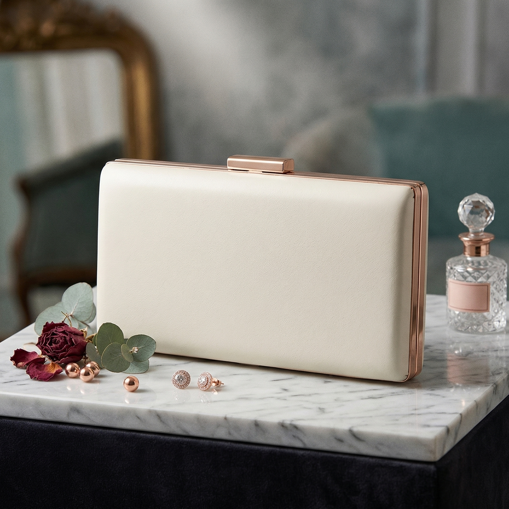 Fiona: The Soft Ivory Elegance Clutch