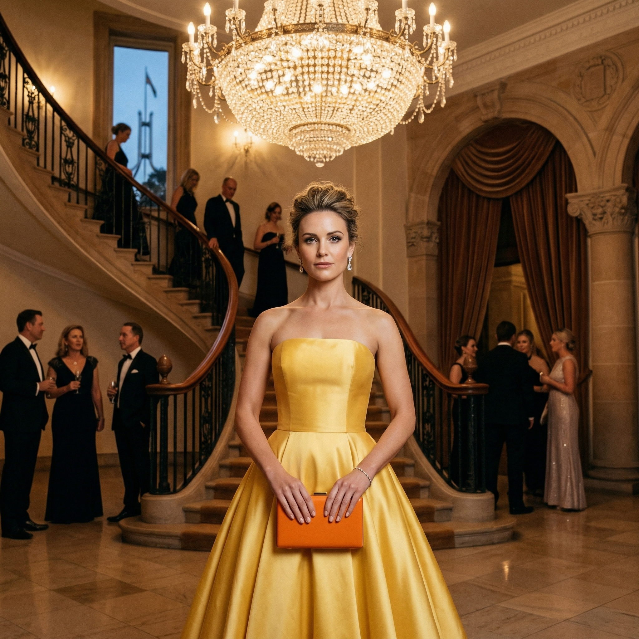 Grace: The Burnt Orange Frame Clutch