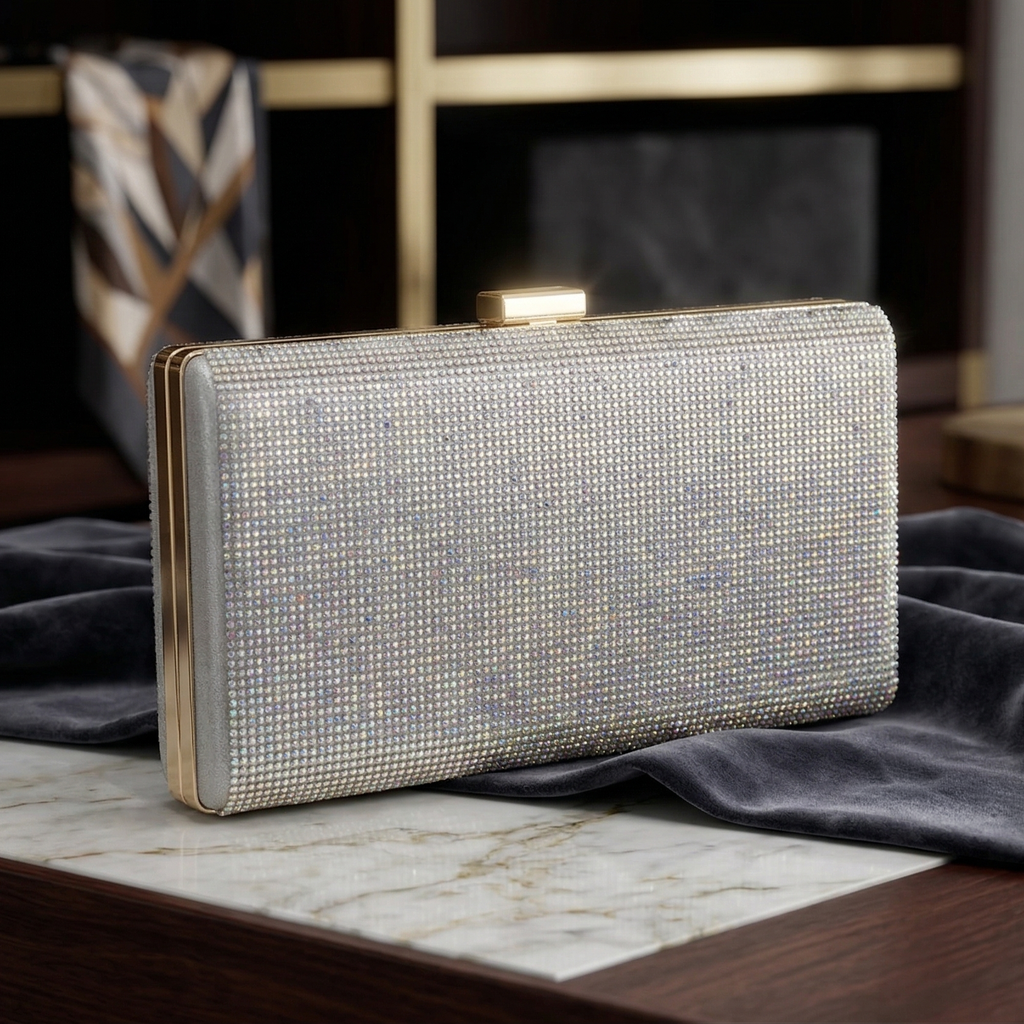 Katherine: The Iridescent Crystal Clutch