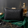 Luna: The Midnight Black Crystal Clutch