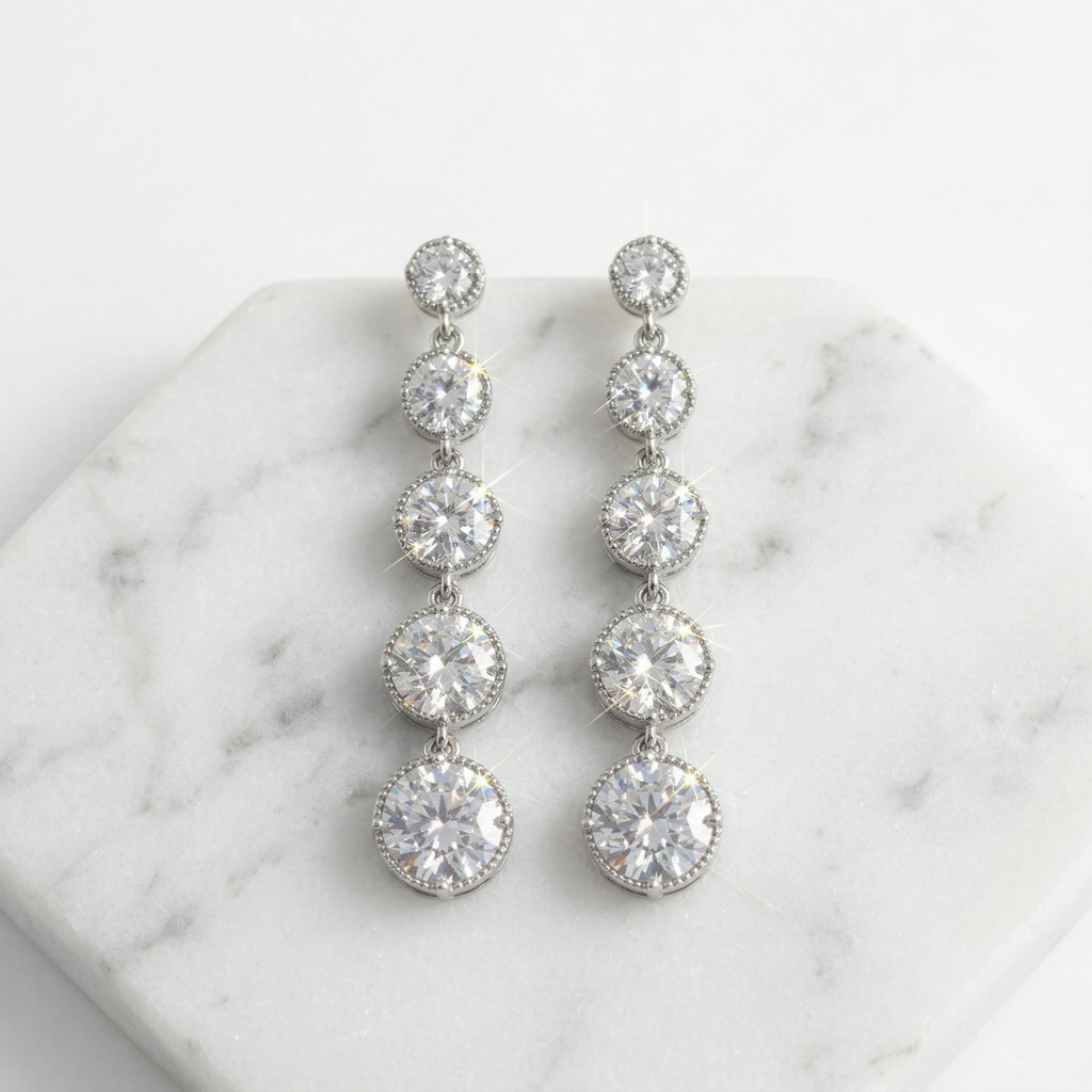 Matilda: The Silver Graduated Crystal Drop