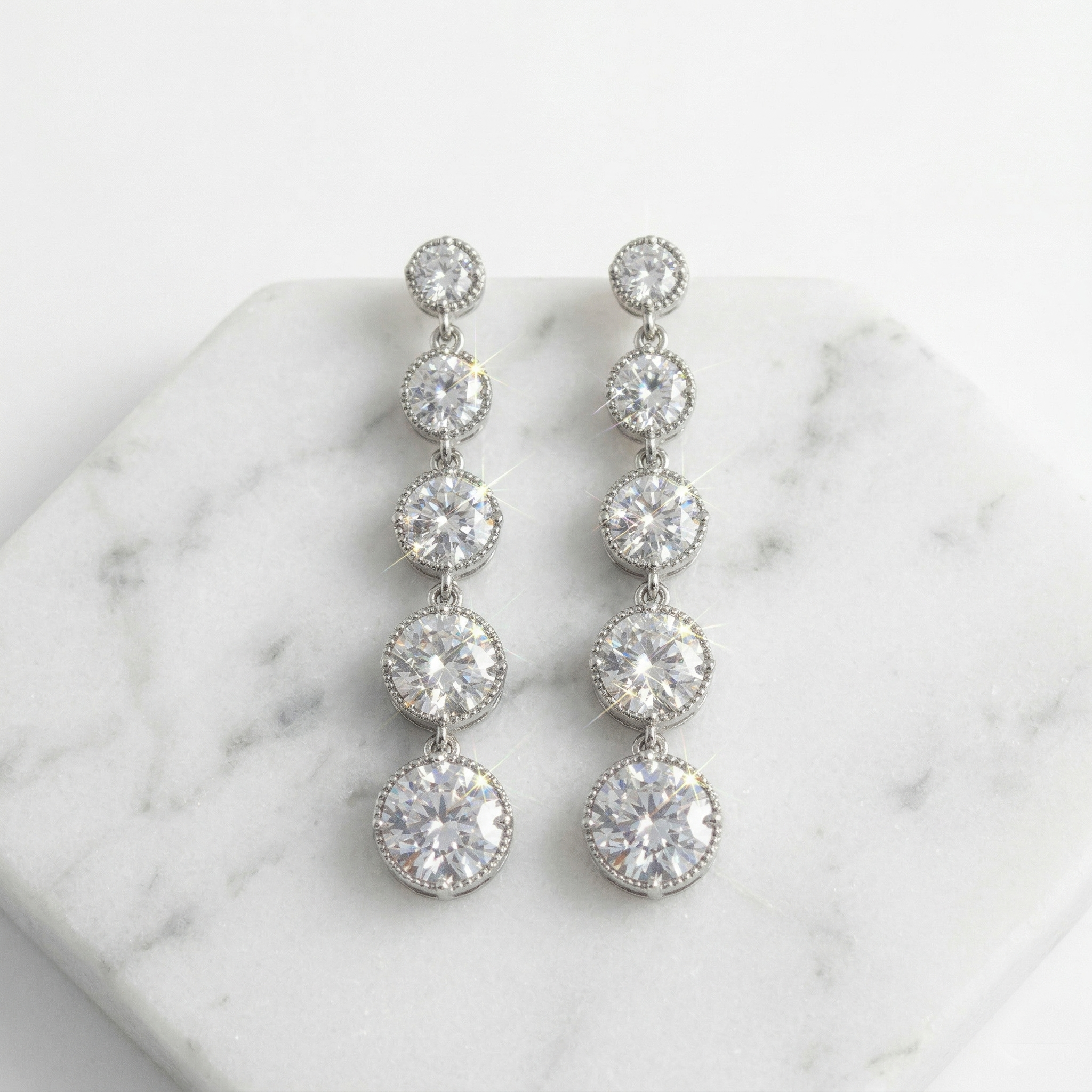 Matilda: The Silver Graduated Crystal Drop