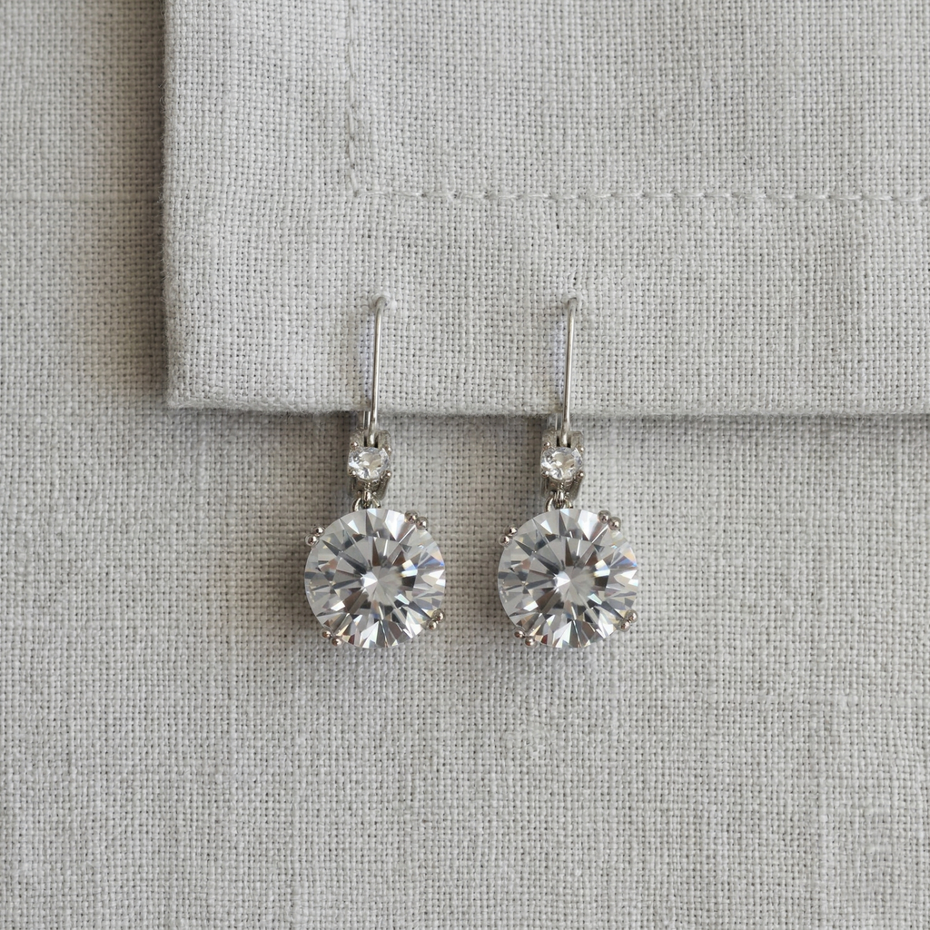 Sienna: The Silver Crystal Teardrop Hook