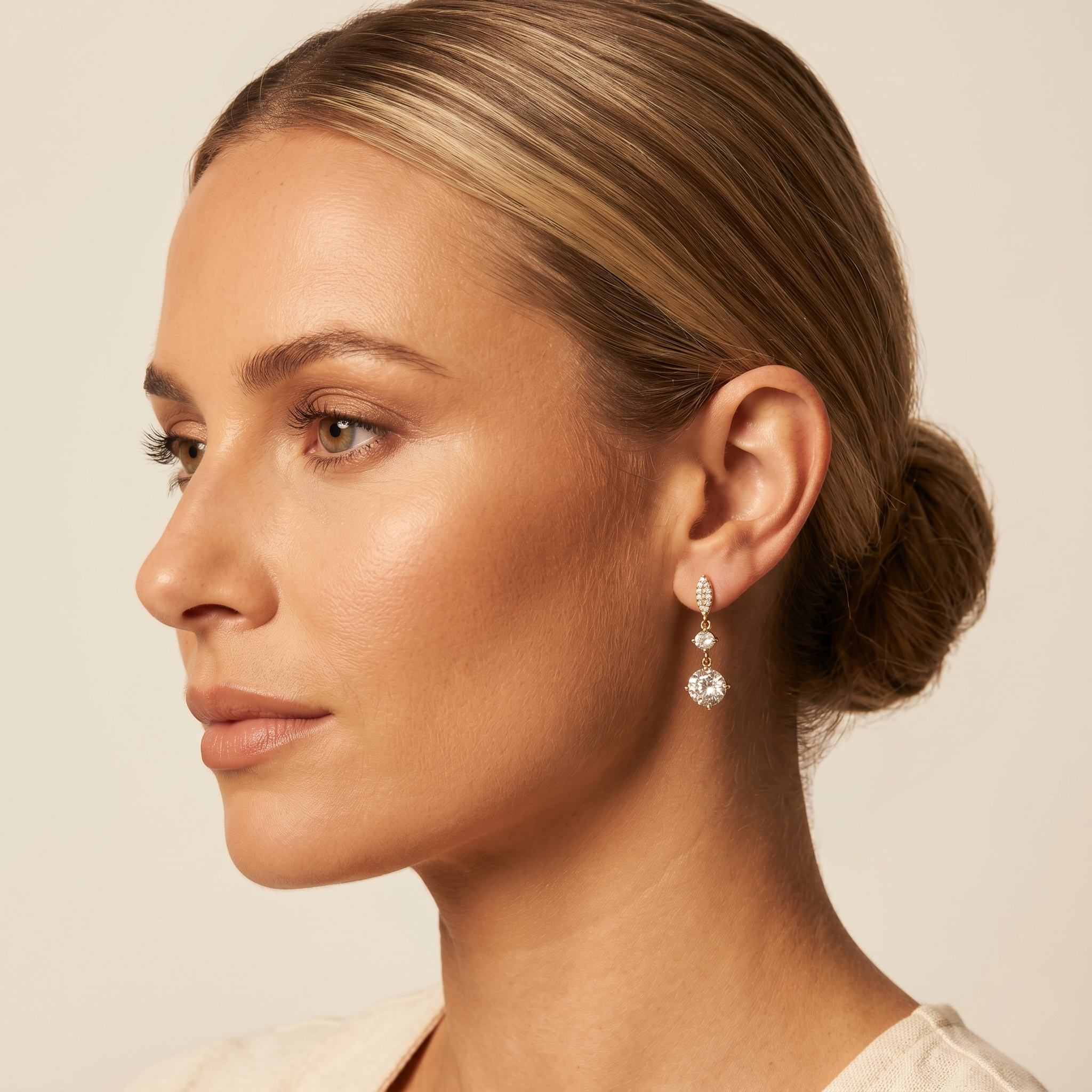 Scarlett: The Gold Marquise Crystal Drop