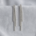 Ivy: The Silver Double Strand Crystal Fringe