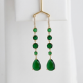 Mia: The Emerald Cascade Rhinestone Drop