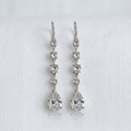 Tilly: The Silver Crystal Teardrop Pendant Drop
