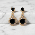 Renee: The Black Open Frame Rhinestone Drop