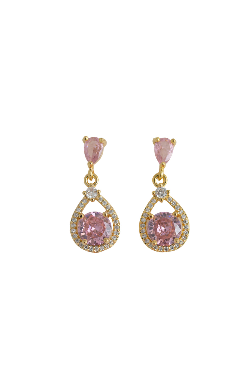 Kayla: The Blush Open Frame Rhinestone Drop