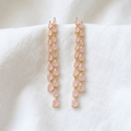 Keely: The Blush Teardrop Fringe Drop