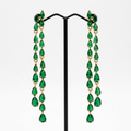 Bridie: The Emerald Teardrop Fringe Drop