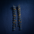 Sinead: The Navy Teardrop Fringe Drop