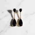 Orla: The Black Crystal Bar Teardrop Drop