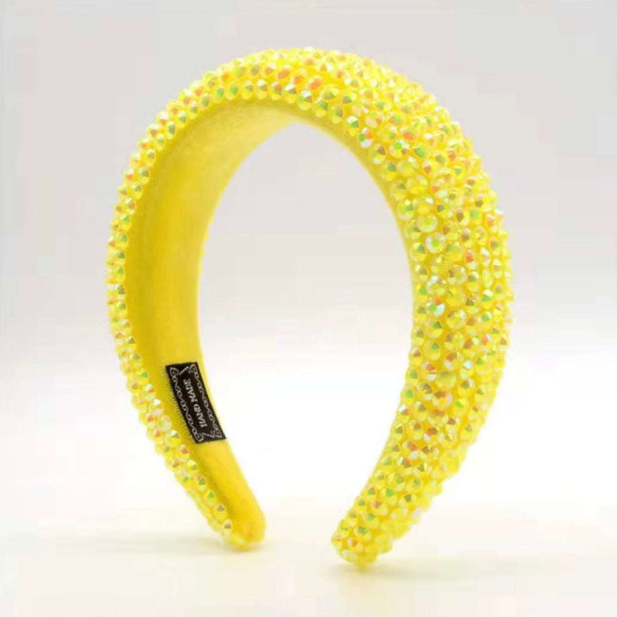 Bling Hairband Wide Sparkly Headband Women's Fashion Accessories Yellow