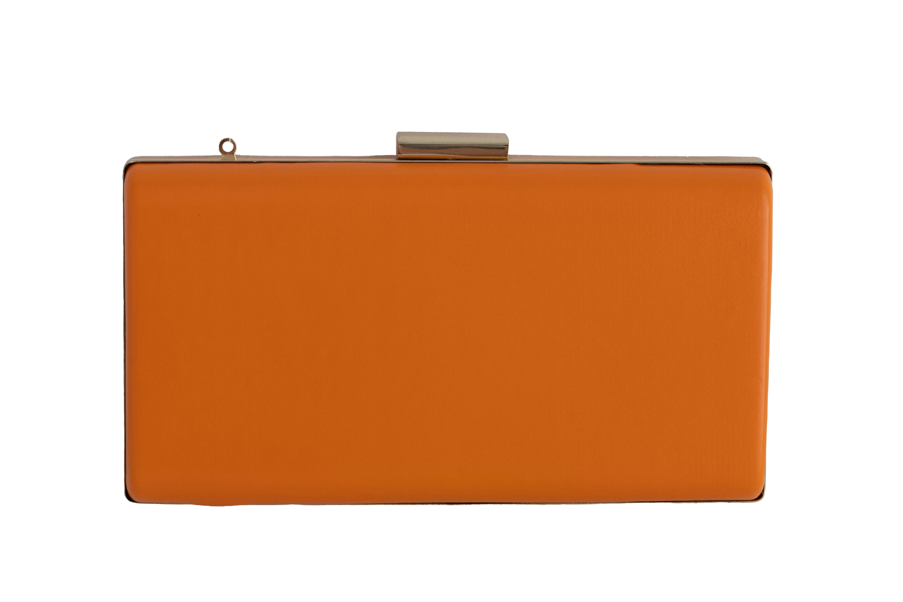 Orange clutch bag 
